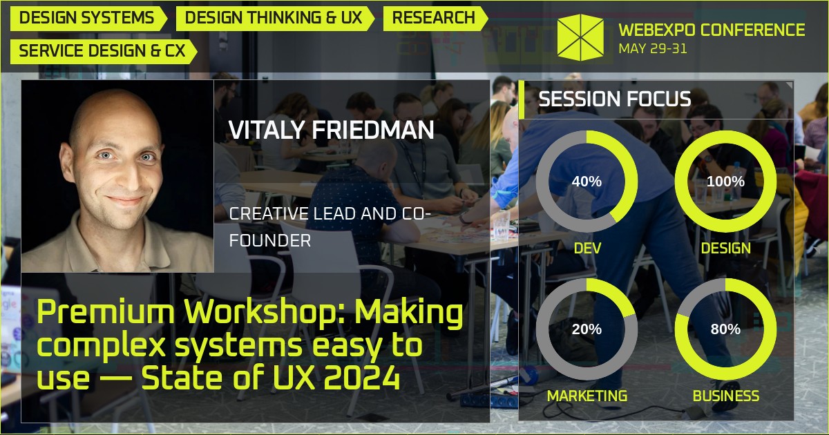 Premium Workshop: Making complex systems easy to use — State of UX 2024