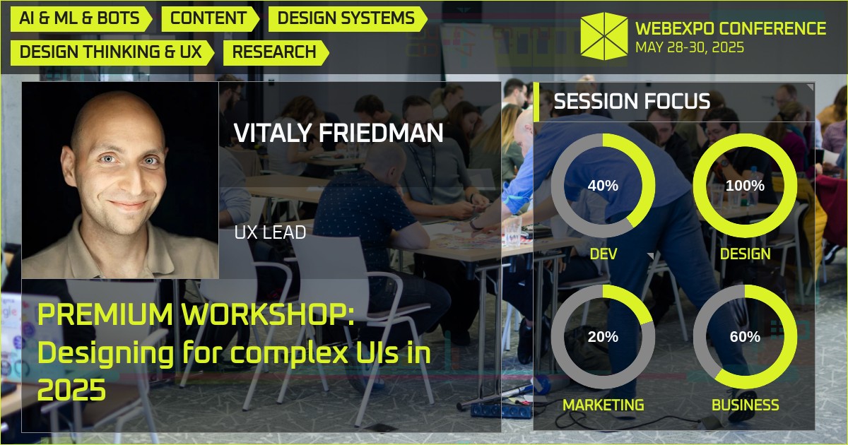 Premium Workshop: Designing for complex UIs in 2025